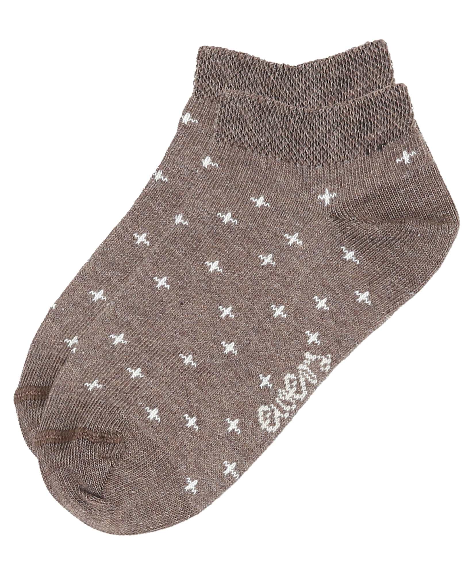Sneakersocken BLUME/PUNKTE 4er Pack in pink/braun