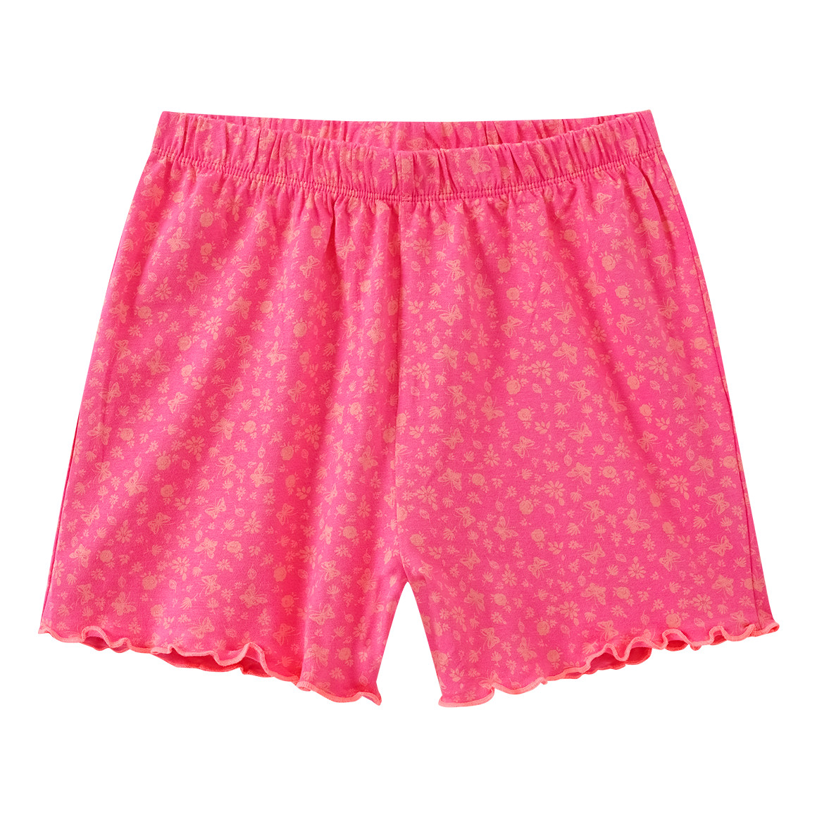 Yigga Mädchen Shorty mit Allover-Print pink