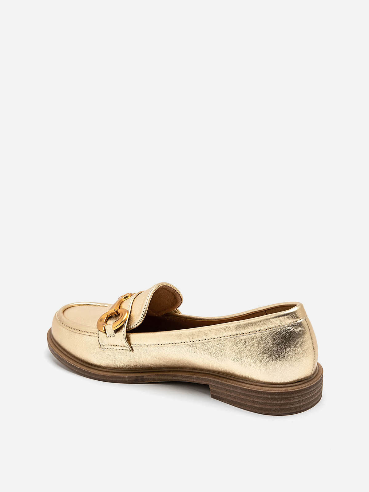 Mocassins classiques à mors doré- Doré
