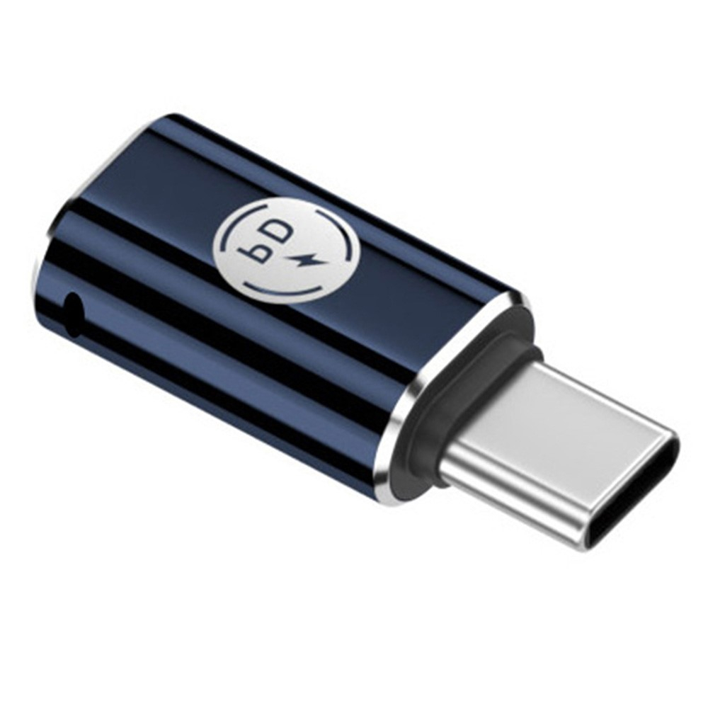 Lightning auf USB C Ladeadapter Konverter für Handy / MacBook Pro / Laptop PD (27W) - Schwarz