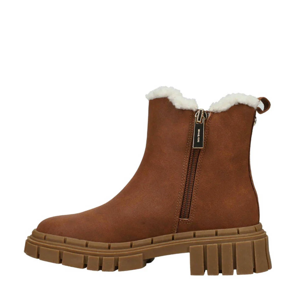 Michael Kors Blakegevoerde enkelboots cognac