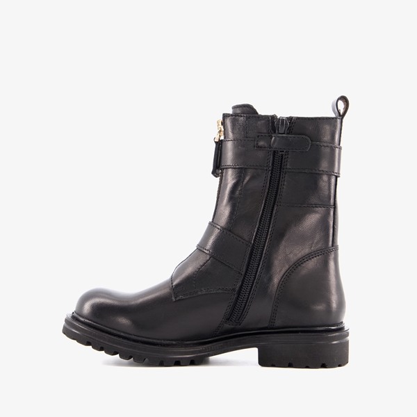 Groot leren meisjes biker boots
