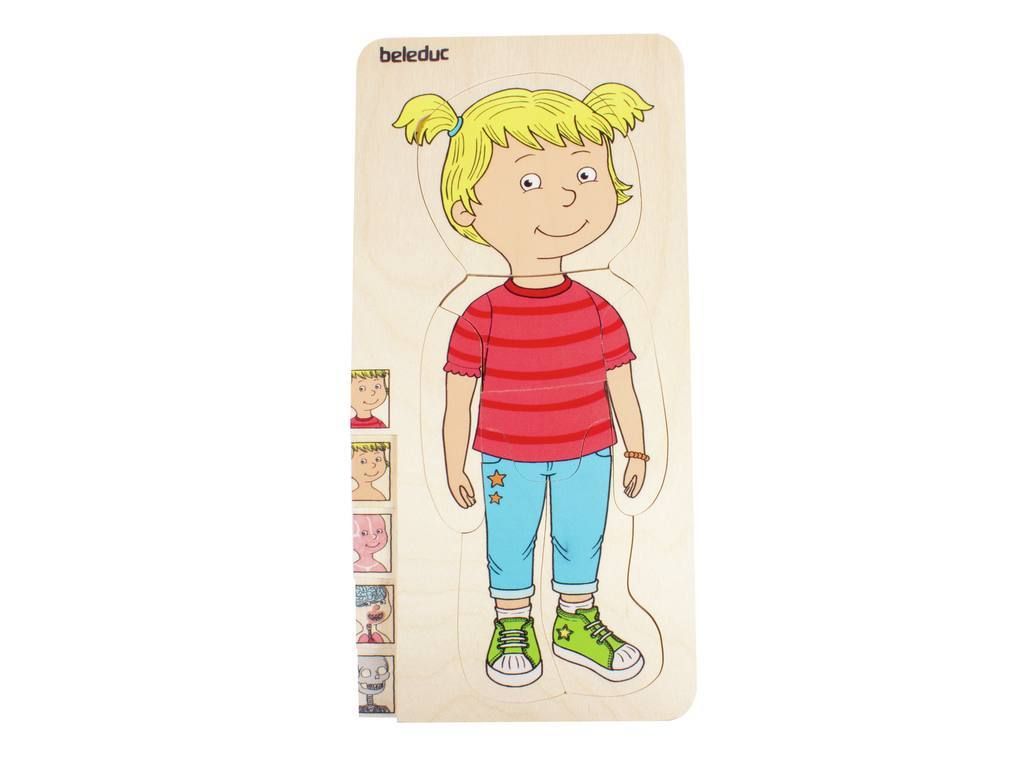 Beleduc Lagen-Puzzle Dein Körper Mädchen