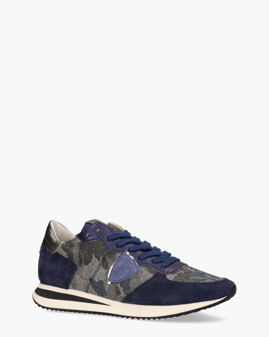Philippe Model Tropez X Mondial Blauw/Zilver Damessneakers