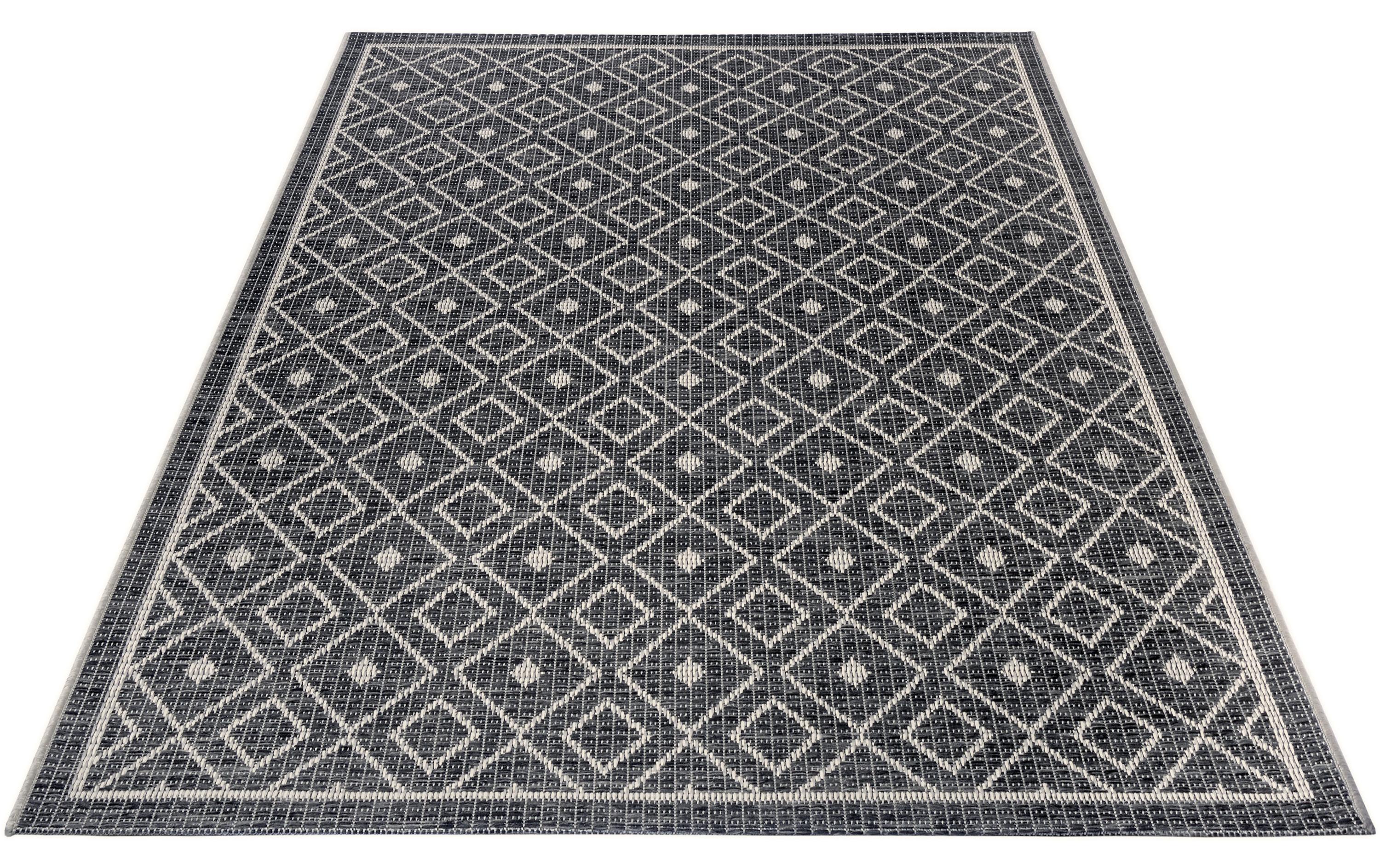 Teppich Lahal 115 cm x 170 cm, Beige/GrauIn- & Outdoor Teppich