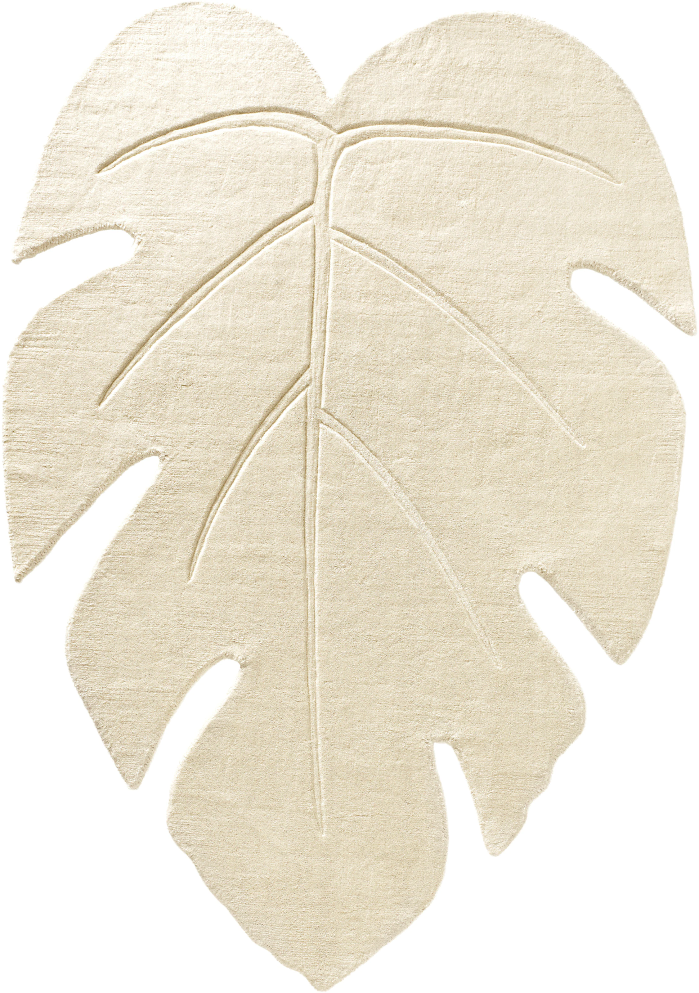 heine home Hochflorteppich in offwhite