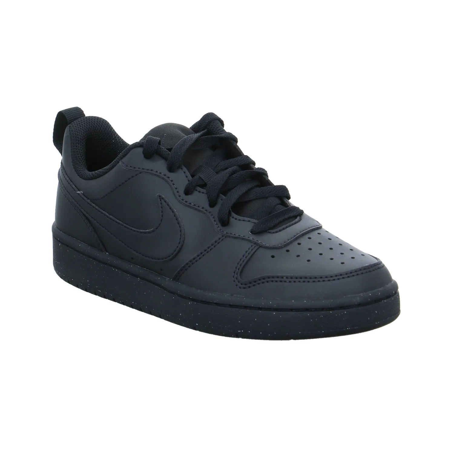 NIKE Kinder Sportschuh Schwarz Lederimitat