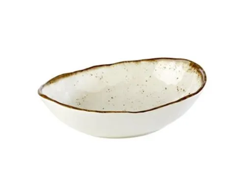 Skål Frida 1.8 ltr 26.5x16.2x7.5 cm Melamin Hvid/Trælook,6 stk/krt