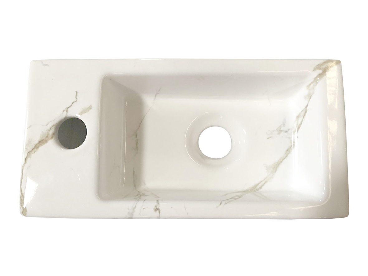 Mueller Mini Apa fontein links 36x18x9cm licht marmer
