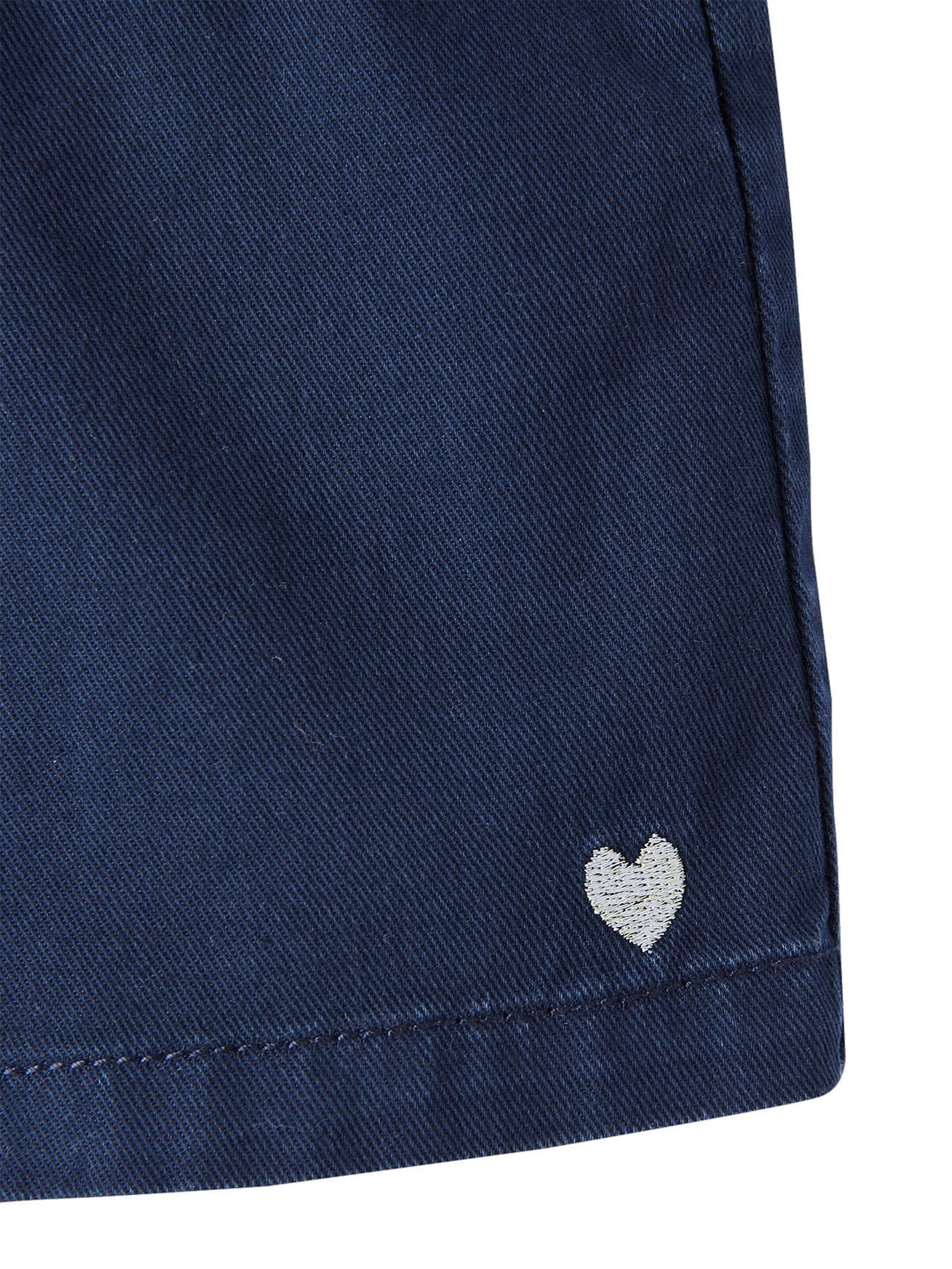 Vertbaudet Mädchen Shorts mit Dehnbund marine