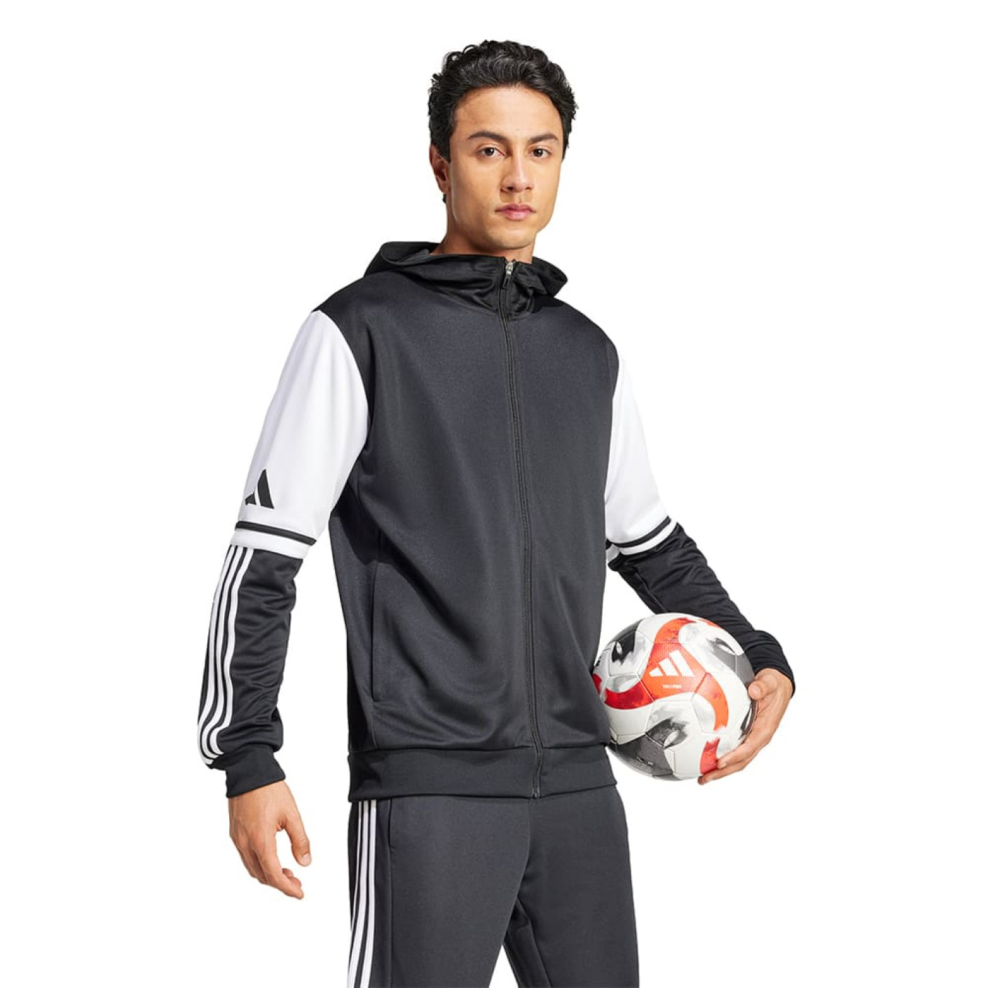 Adidas Squadra 25 Hooded Trainingsjack Zwart Wit