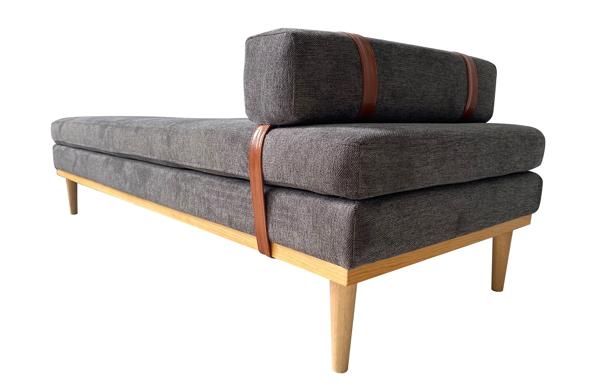 Daybed Strukturstoff anthrazit Gästebett Tagesbett Bett Relaxliege Lounge