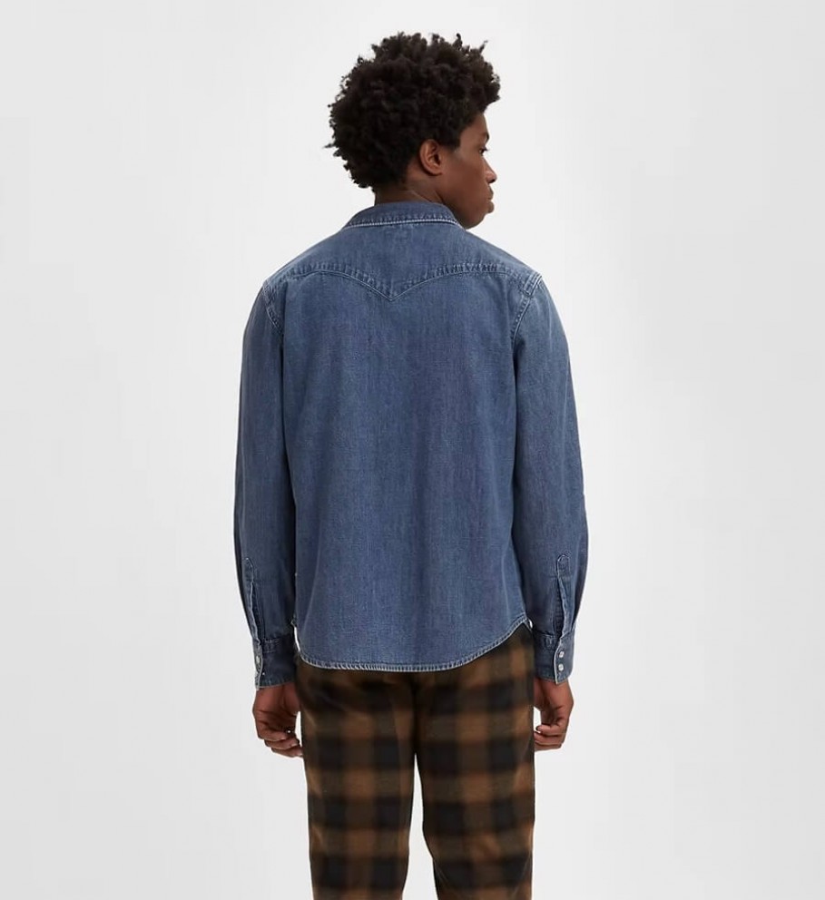 Camisa Levi's Standard Western Barstow Azul