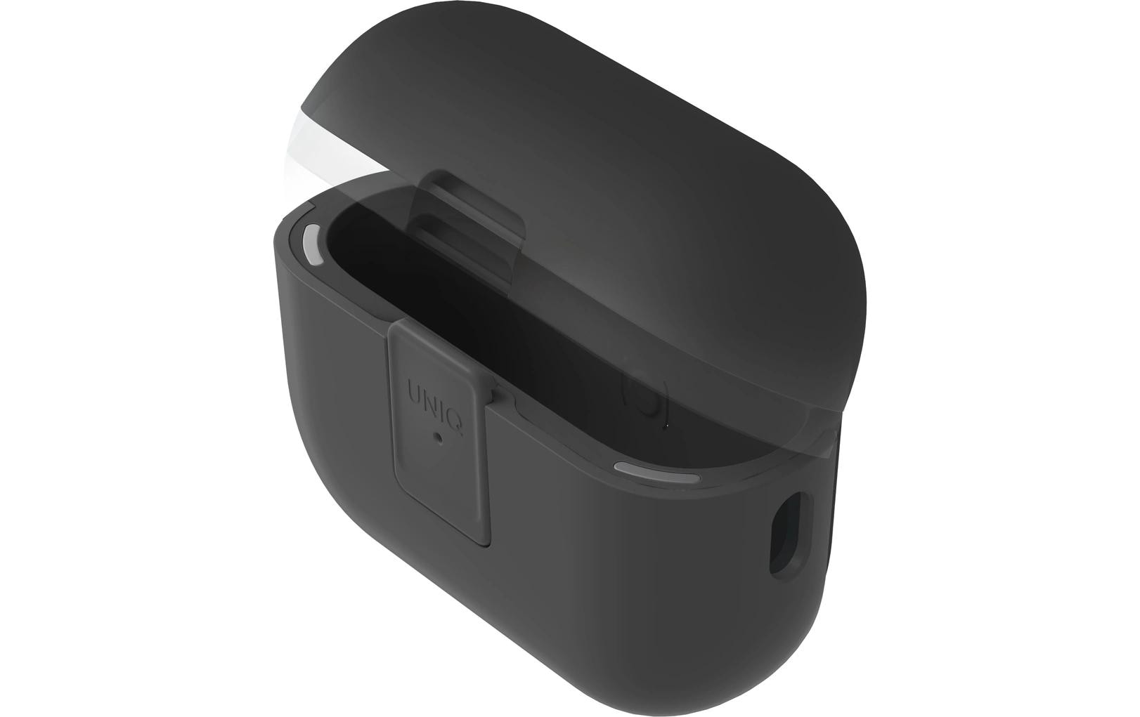 Transportcase Clyde AirPod Pro Case 2nd Generation SchwarzAirPodcase mit Haken zur Befestigung (2Gen)