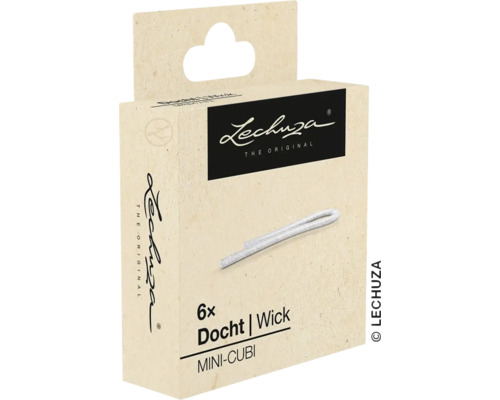 Lechuza lont voor Mini-Cubi plantenbak, kunstvezel, wit