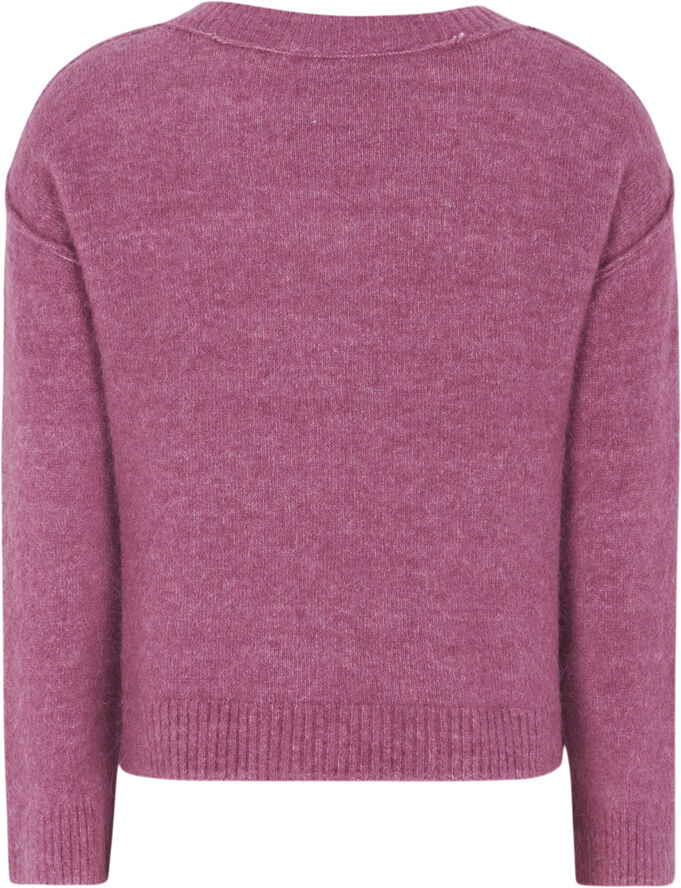 Soft Rebels SRAllison V-neck Knit Rose wine melange