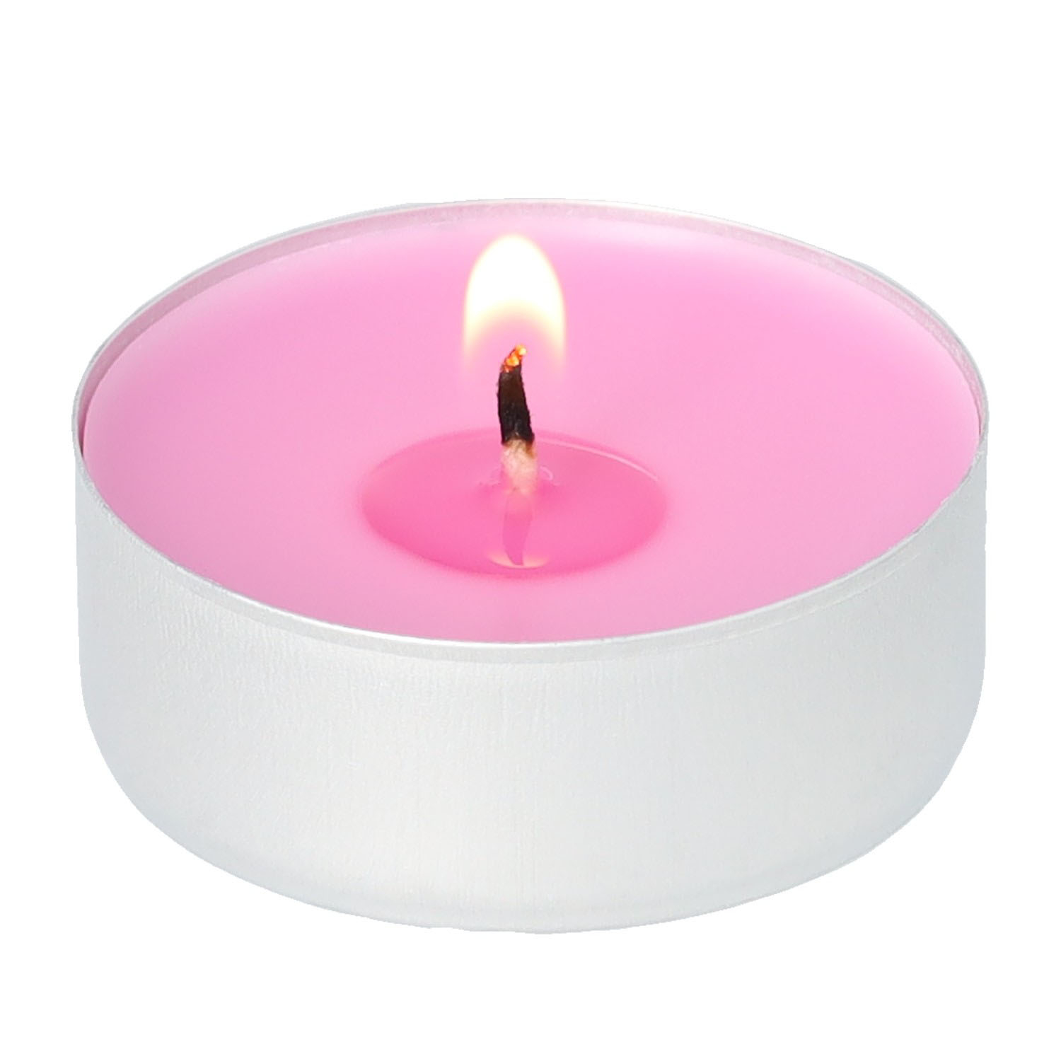 (6er Set) Ø37mm Duft Kerzen Flache Rechauds Aromatherapie Teelichter (54528) - Blumenstrauss
