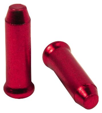 Embouts de Cable Elvedes Endcaps 2.3 mm Aluminium Rouge (x10)