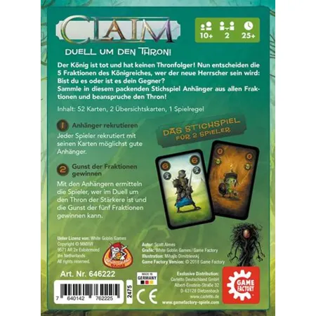 Gamefactory Claim Duell um den Thron!