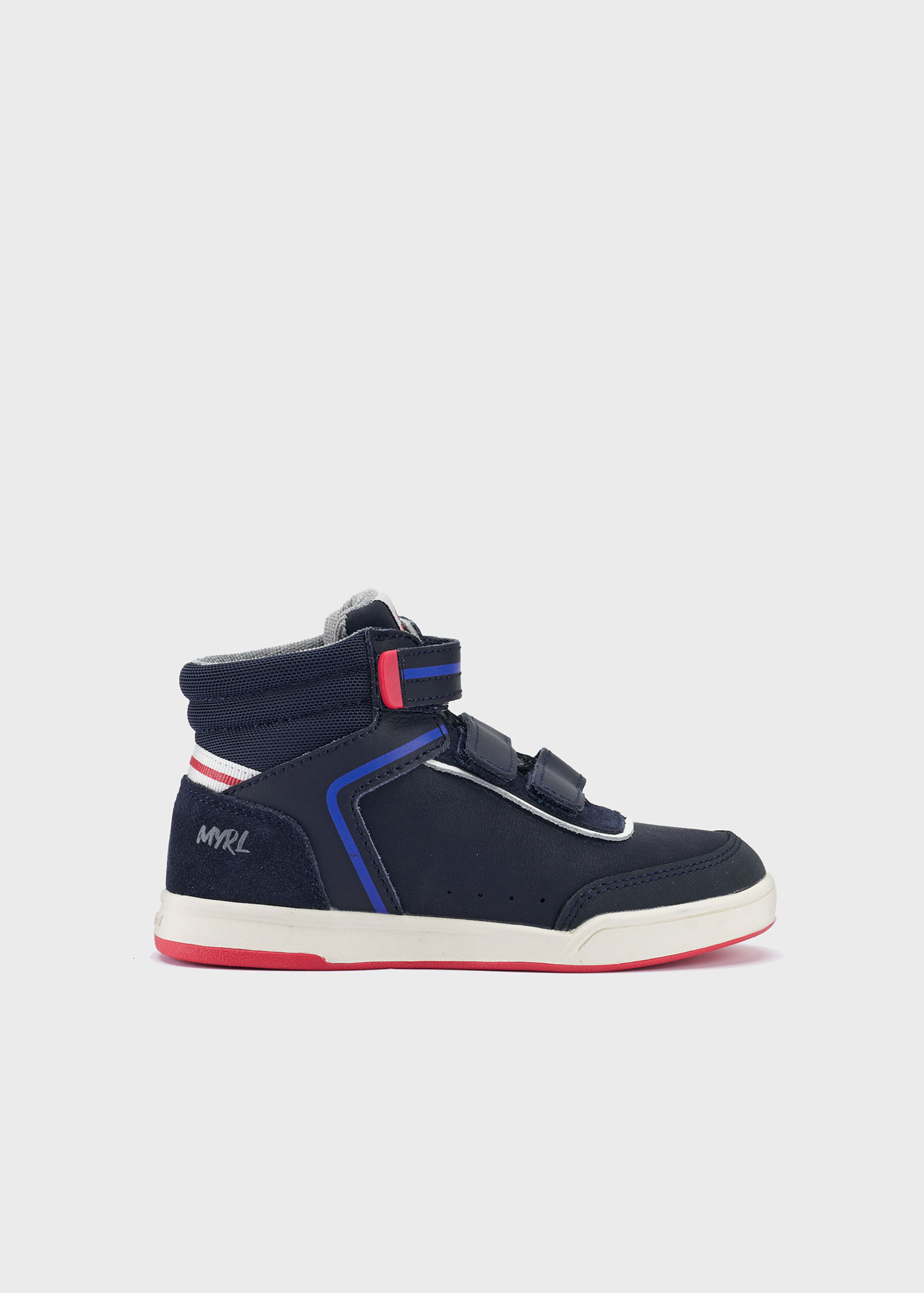 Bota infantil de couro, estilo urbano e esportivo