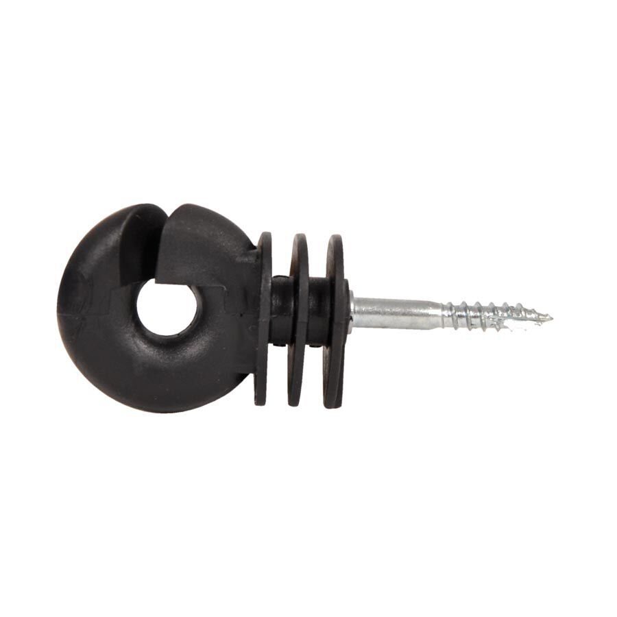 Gallagher Schroefisolator BS Hout - 25.5 cm - 25 Stuks - Zwart - 18 cm