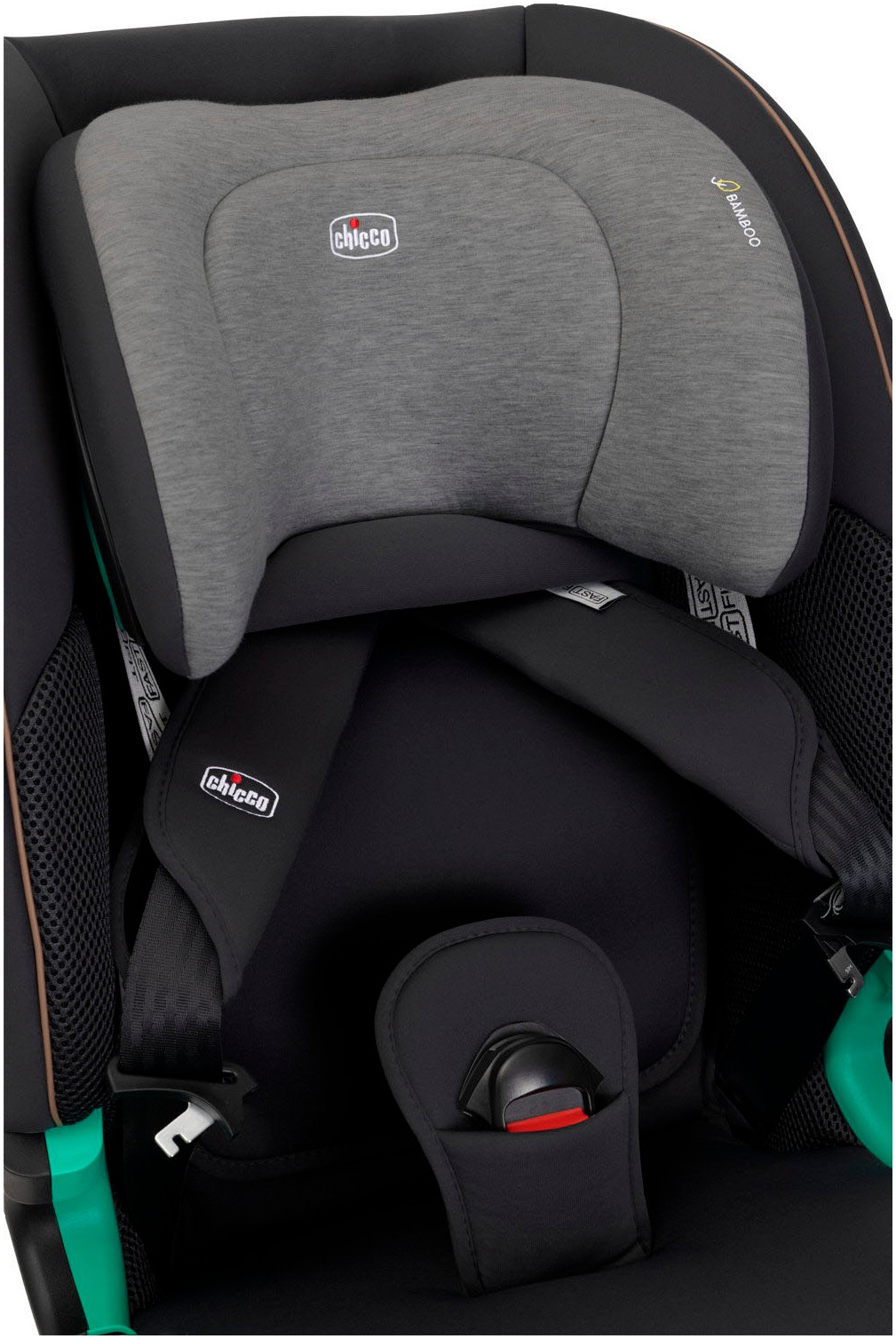 Chicco Autokindersitz »Autokindersitz Seat&Go i-Size, Posh Black« ISOFIX-Befestigung