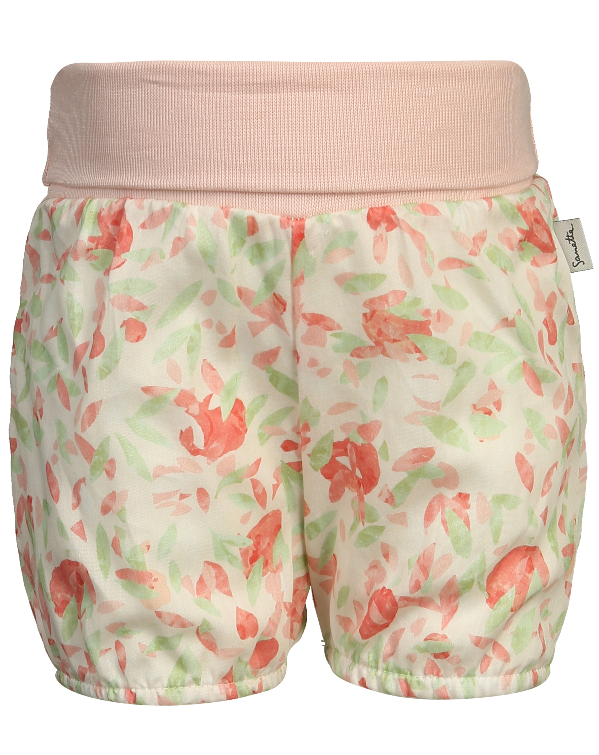 Popeline-Shorts FRESH FRUITS in white whisper