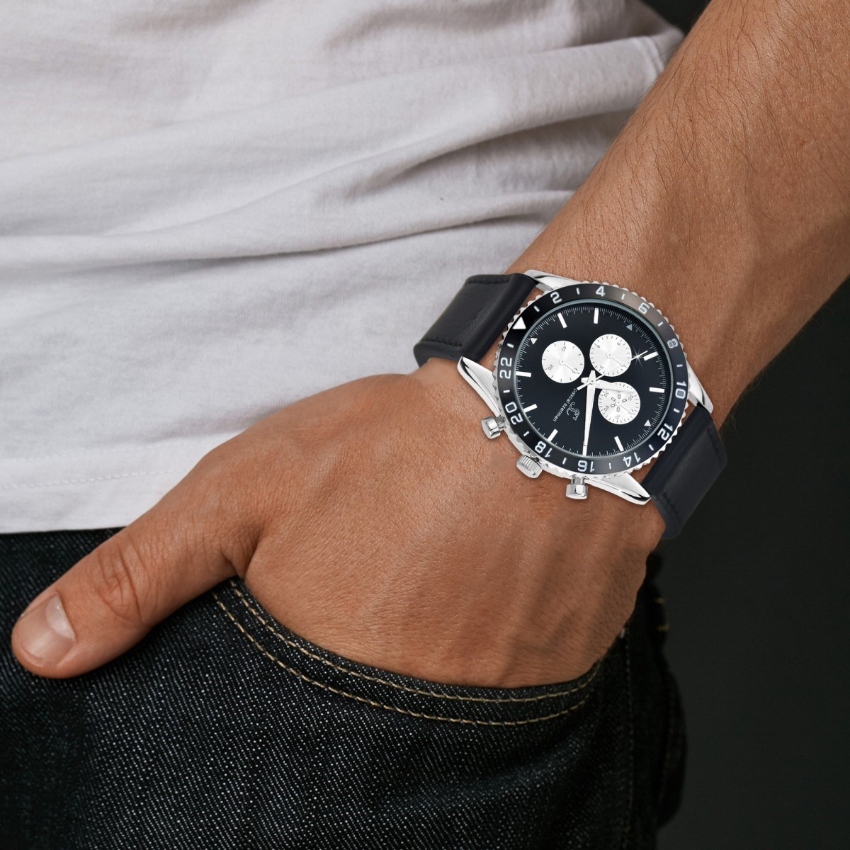 Montre homme quartz SC Crystal collection Pascal Szerman