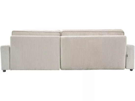 Canapé d'angle convertible et reversible en velours côtelé 