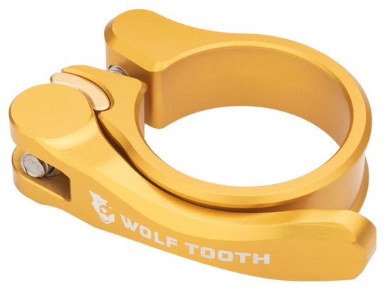 Collier de Selle à Serrage Rapide Wolf Tooth Seatpost Clamp Quick Release Or