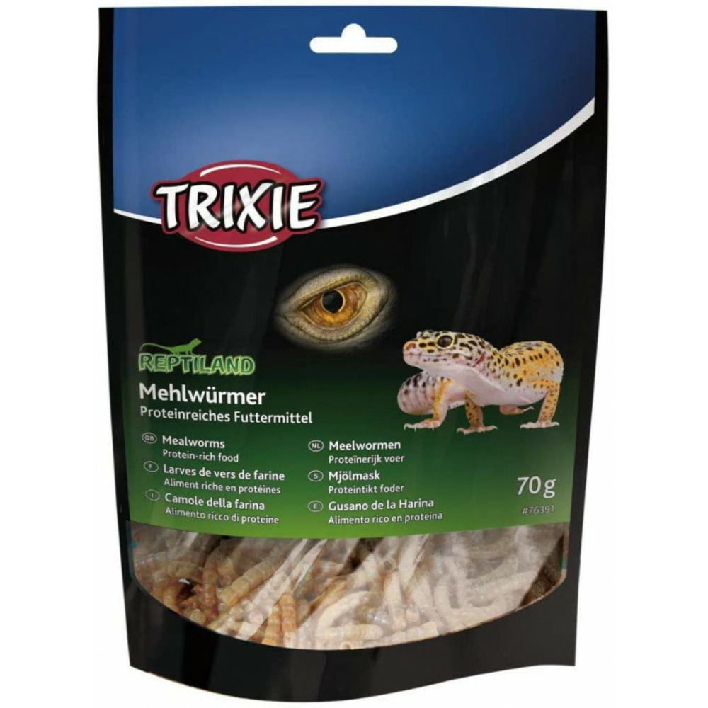 Larves de vers de farine séchées 70 gr