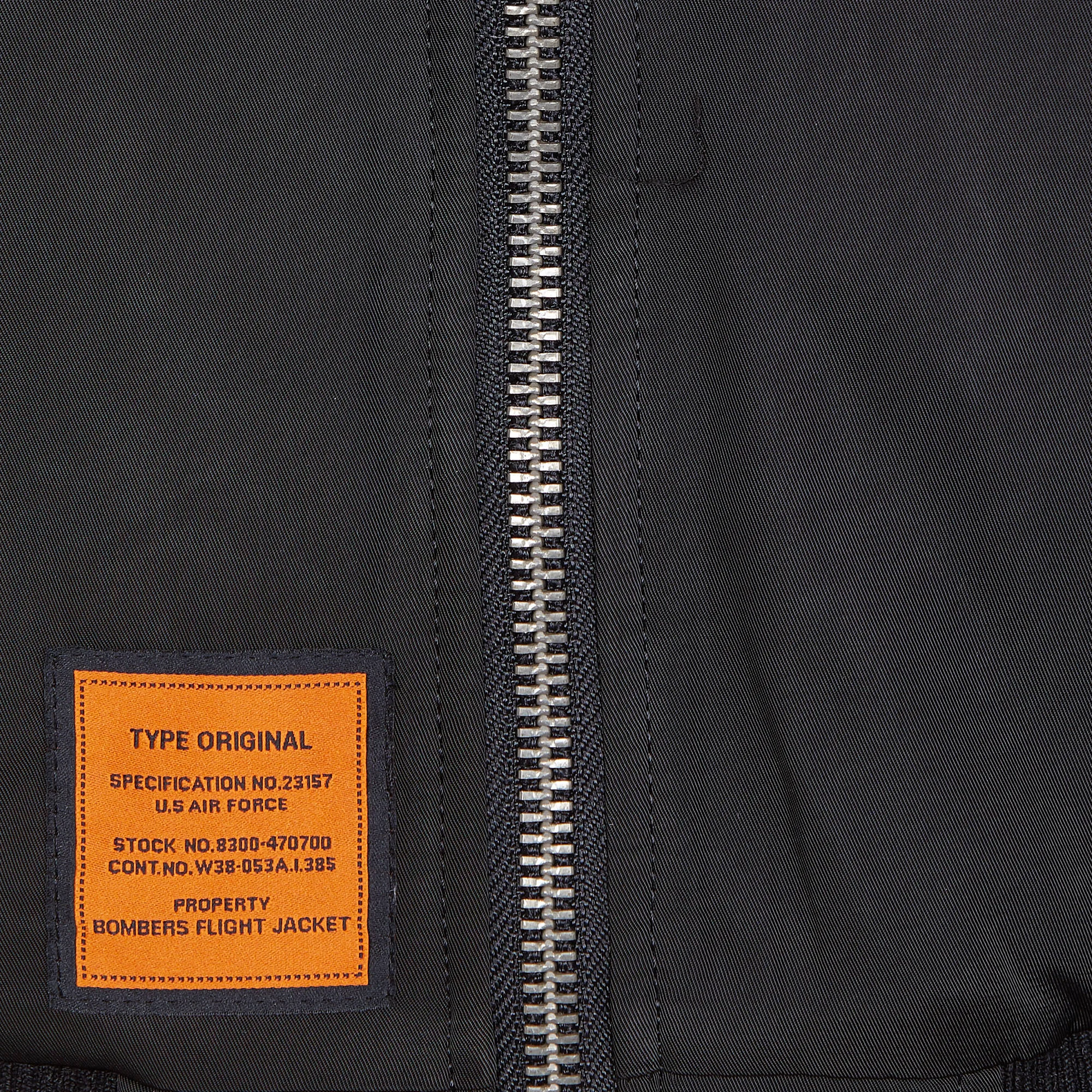 Bomber col teddy cintré | Noir