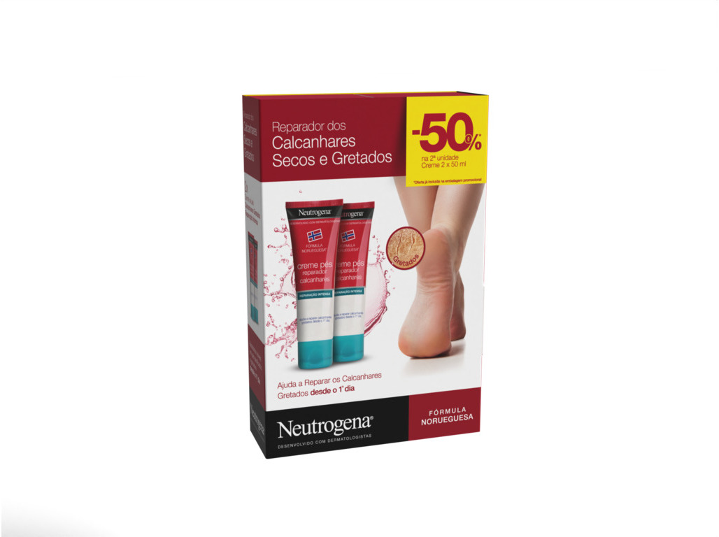 CREMES DE PÉS NEUTROGENA CALCANHARES GRETADOS 2X50
