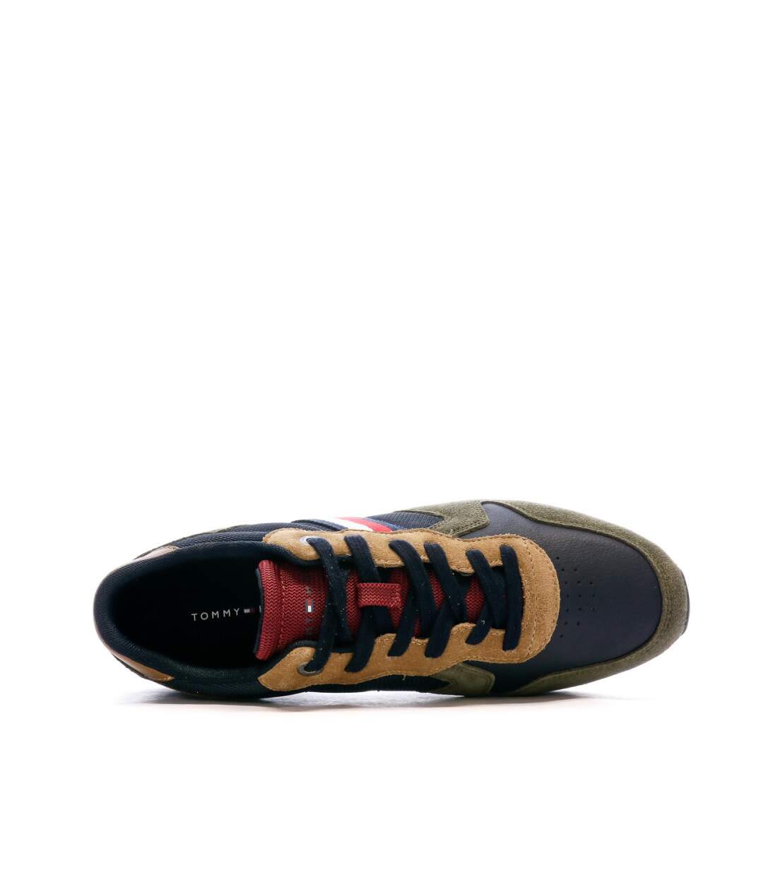 Baskets Kaki/Marine Homme Tommy Hilfiger Iconic Runner Mix