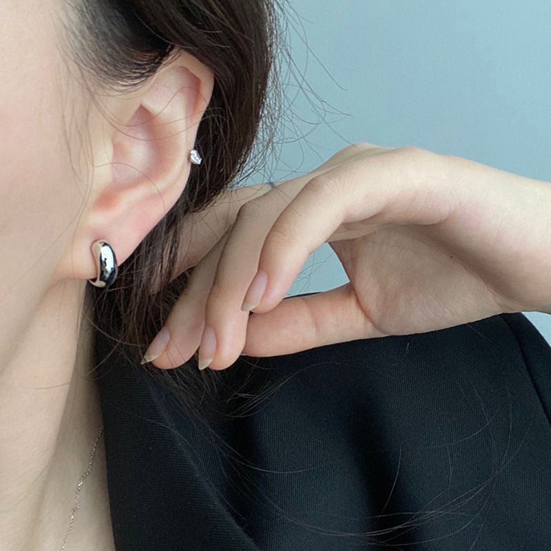 True Glam - Legering Open Hoop Oorbel