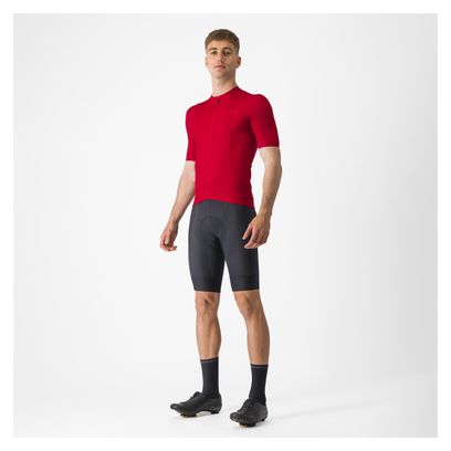 Maillot Manches Courtes Castelli Elements Rouge