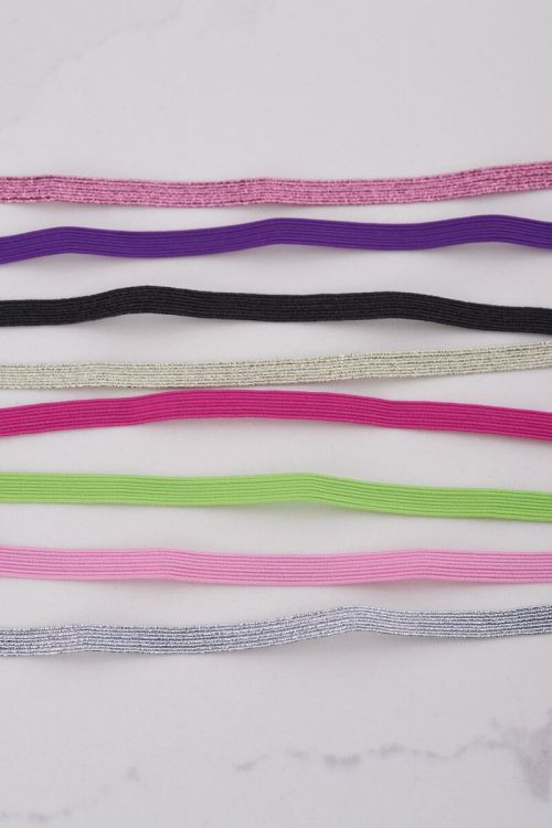 Elastieken armband basic glitter