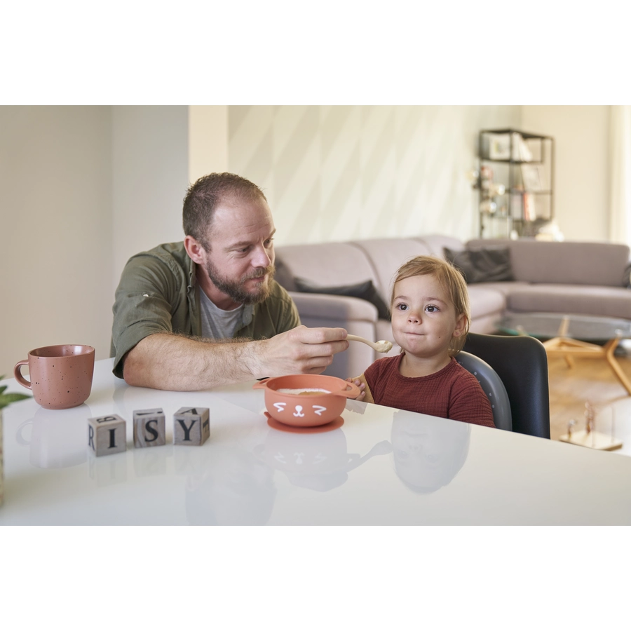 babymoov Esslernset TAST'ISY Fox mit Breischale und Löffel aus Silikon