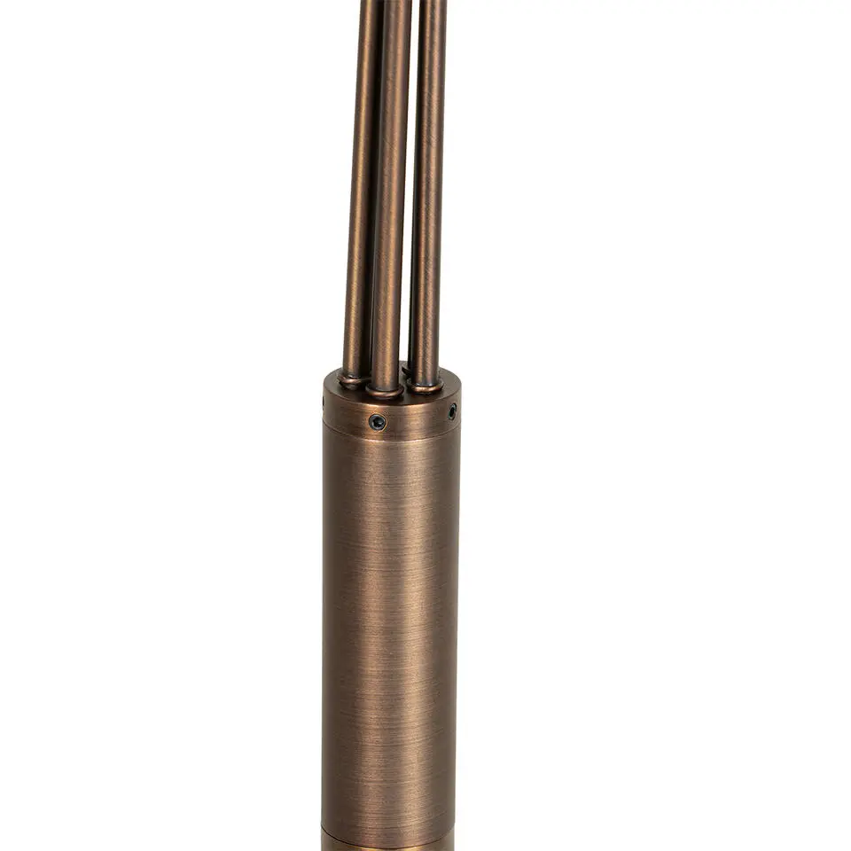 Qazqa vloerlampen sixties bruin e14