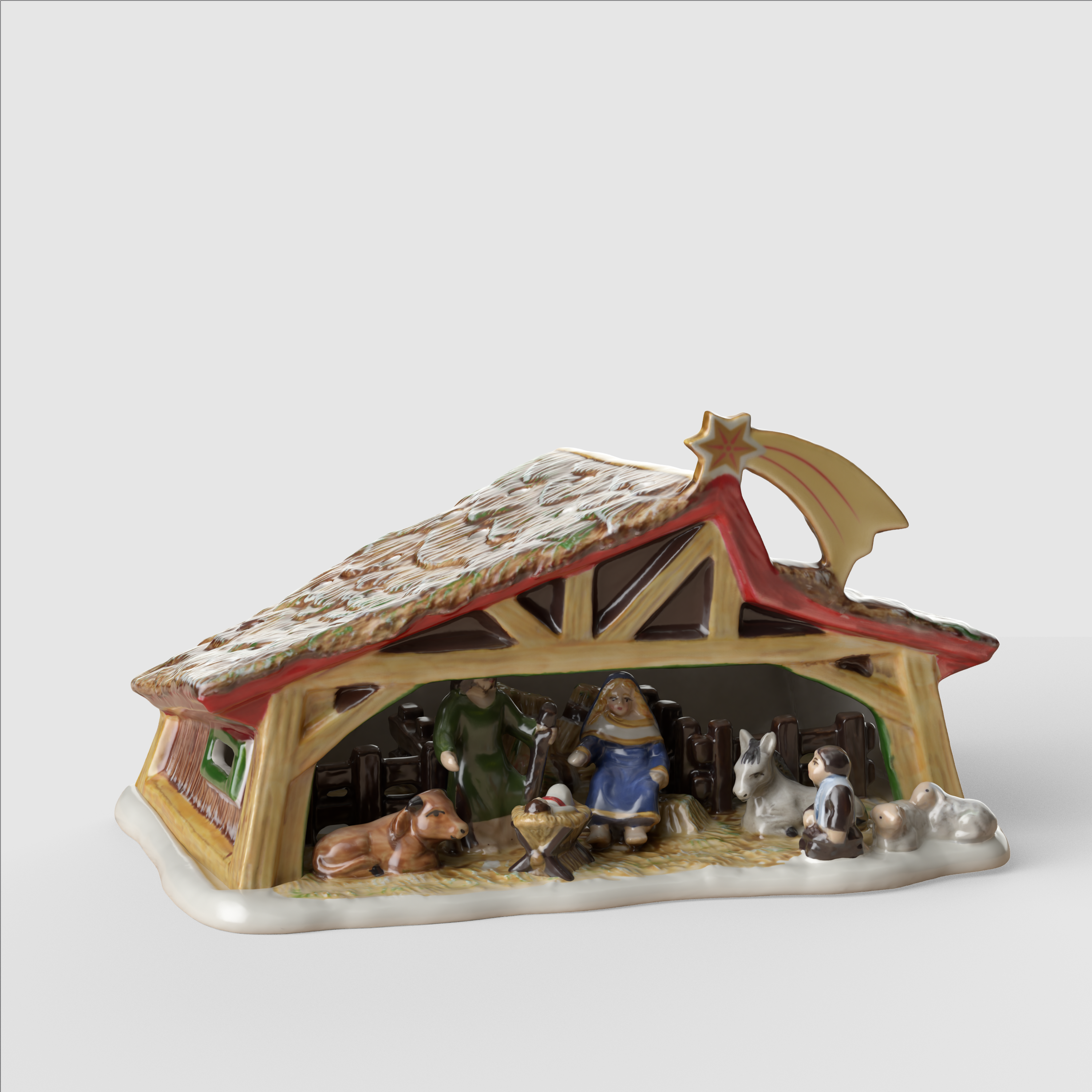 Christmas Toy's Christmas figurine Multi-colored, 10.7'' x 6.3'' x 6.3'', porcelain