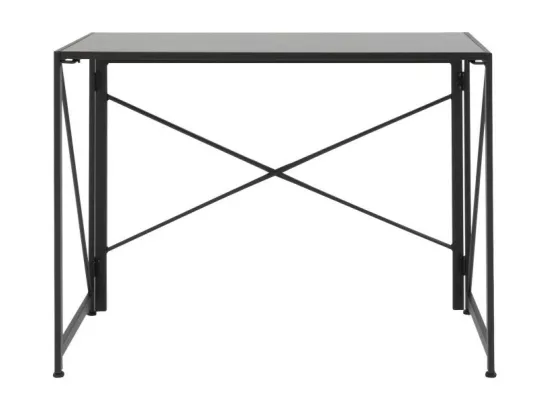 Fold - Bureau pliant en métal L100cm : Couleur - Noir
