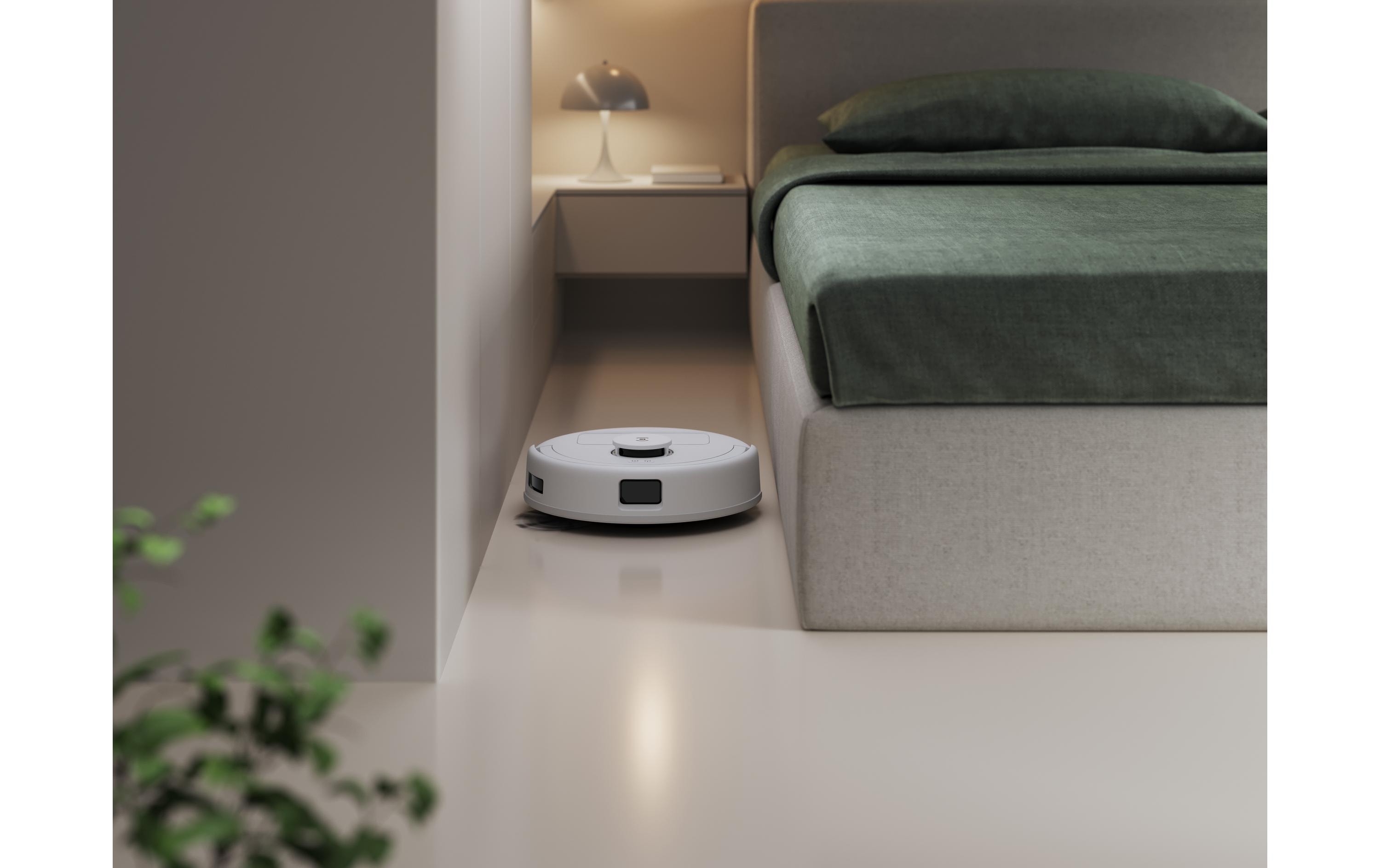 Saug- und Wischroboter Deebot Mini Blau<br>Saugroboter mit Reinigungs- und Ladestation, intelligenter Navigation und langer Laufzeit