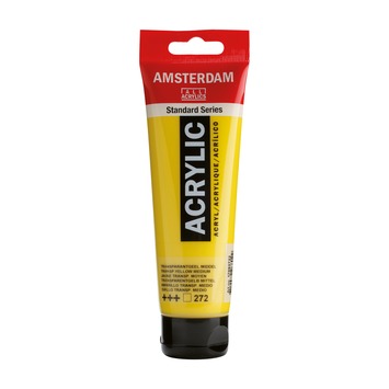 Amsterdam verf acrylverf geel middel 120ml