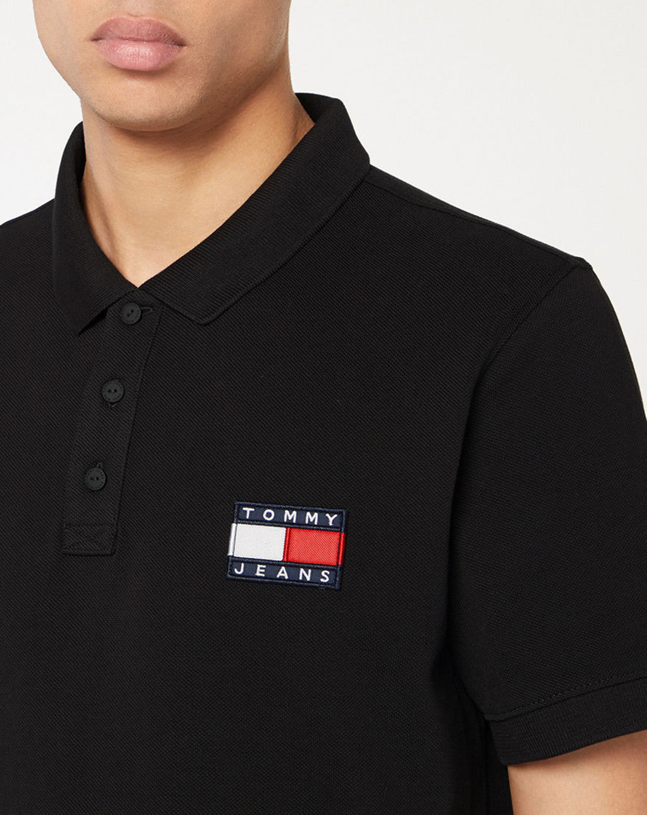 Tommy Jeans Polo Tommy Badge noir