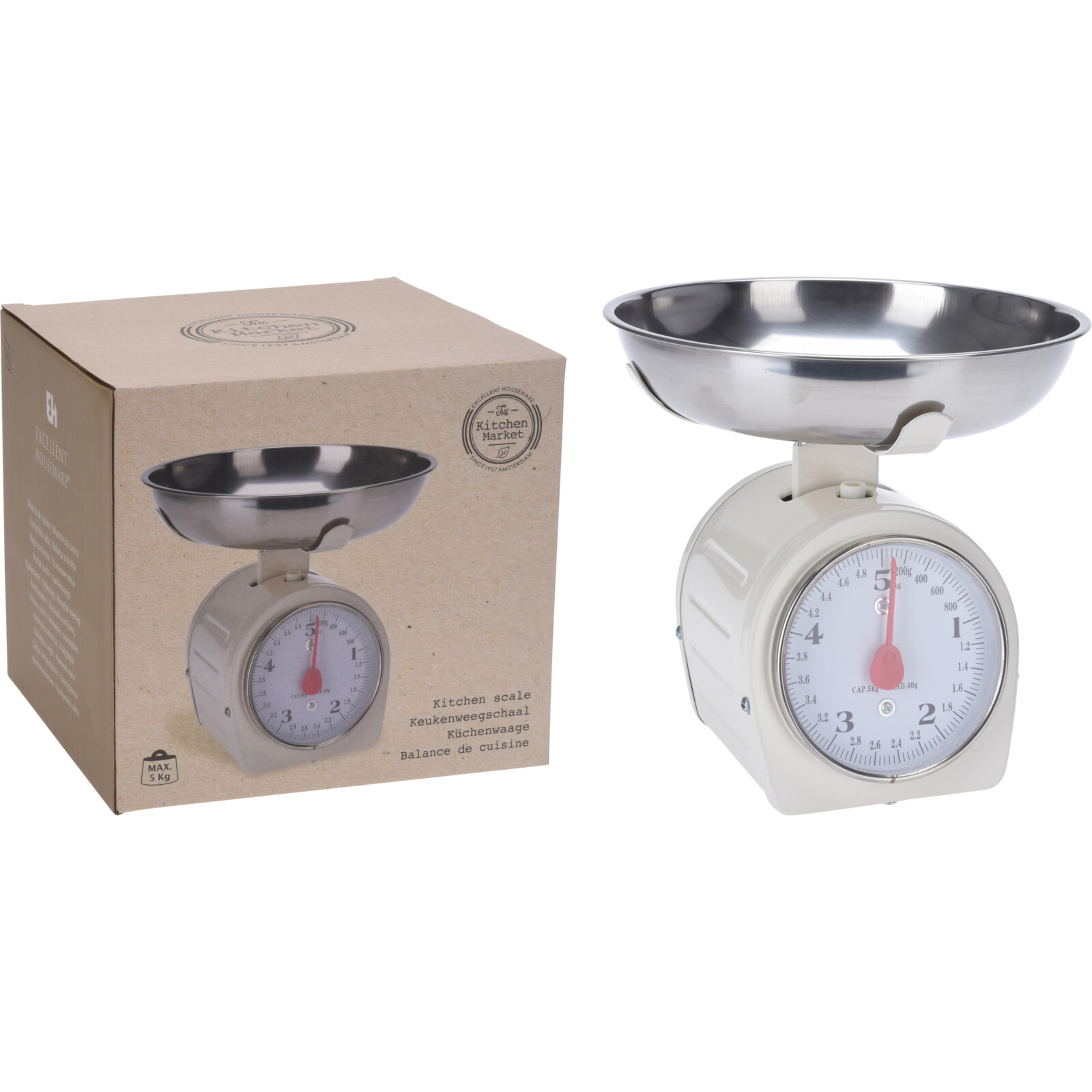 Küchenwaage - creme - bis 5 kg