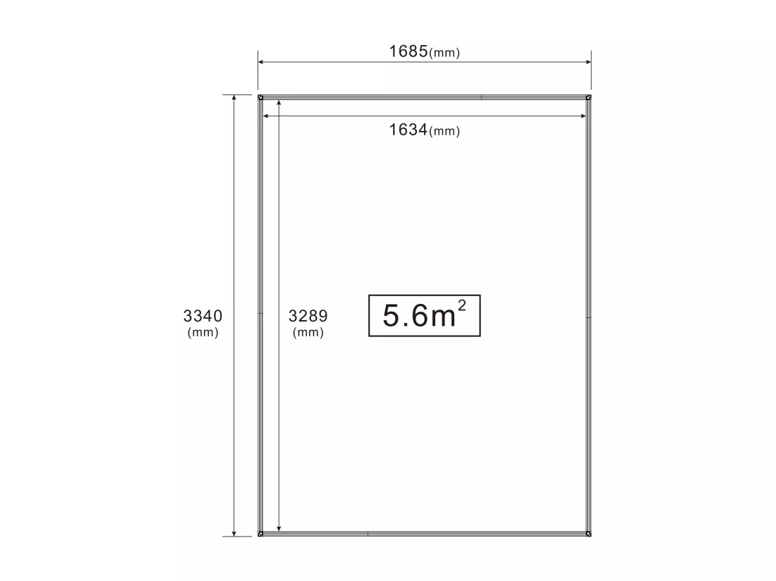 Serre de jardin en polycarbonate et aluminium - 6 m² - Vert - ASTELIA