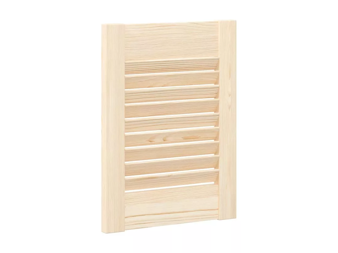Portes d'armoire à persiennes 2 pcs 39,5x29,5 cm pin massif