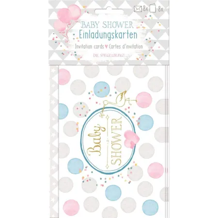 Die Spiegelburg Einladungskarten Baby Shower (8 St.)