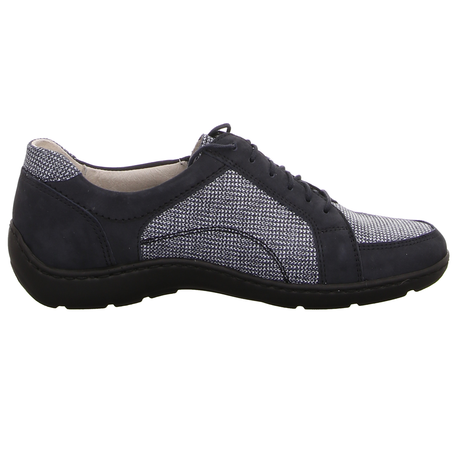 Waldläufer Schnürhalbschuh blau