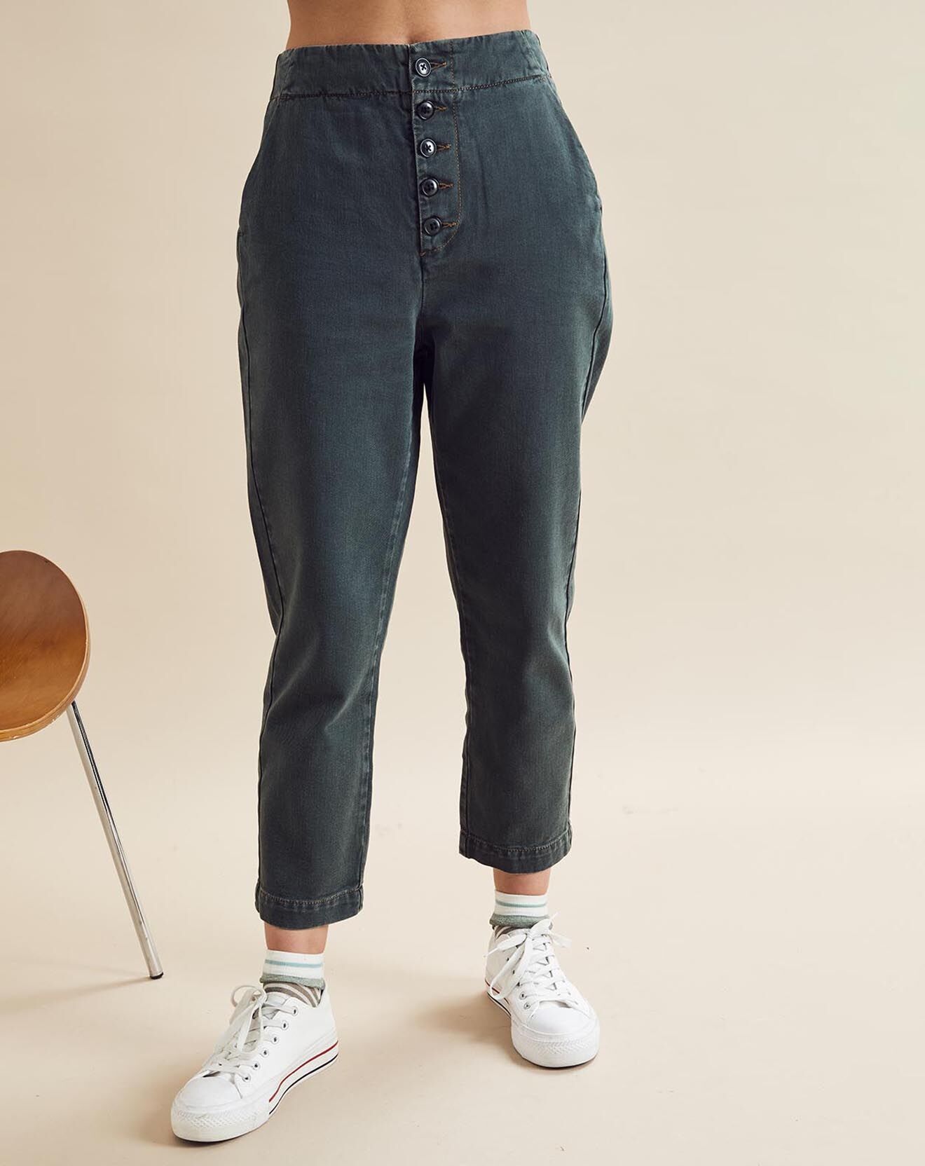 Chloé Stora Jean Patt vert